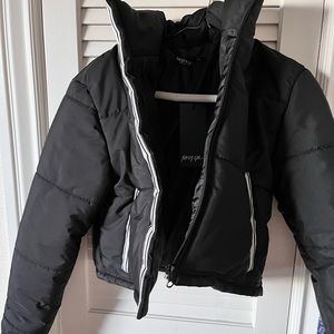 Crop puffer jacket